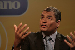 Ecuadorean President Rafael Correa.