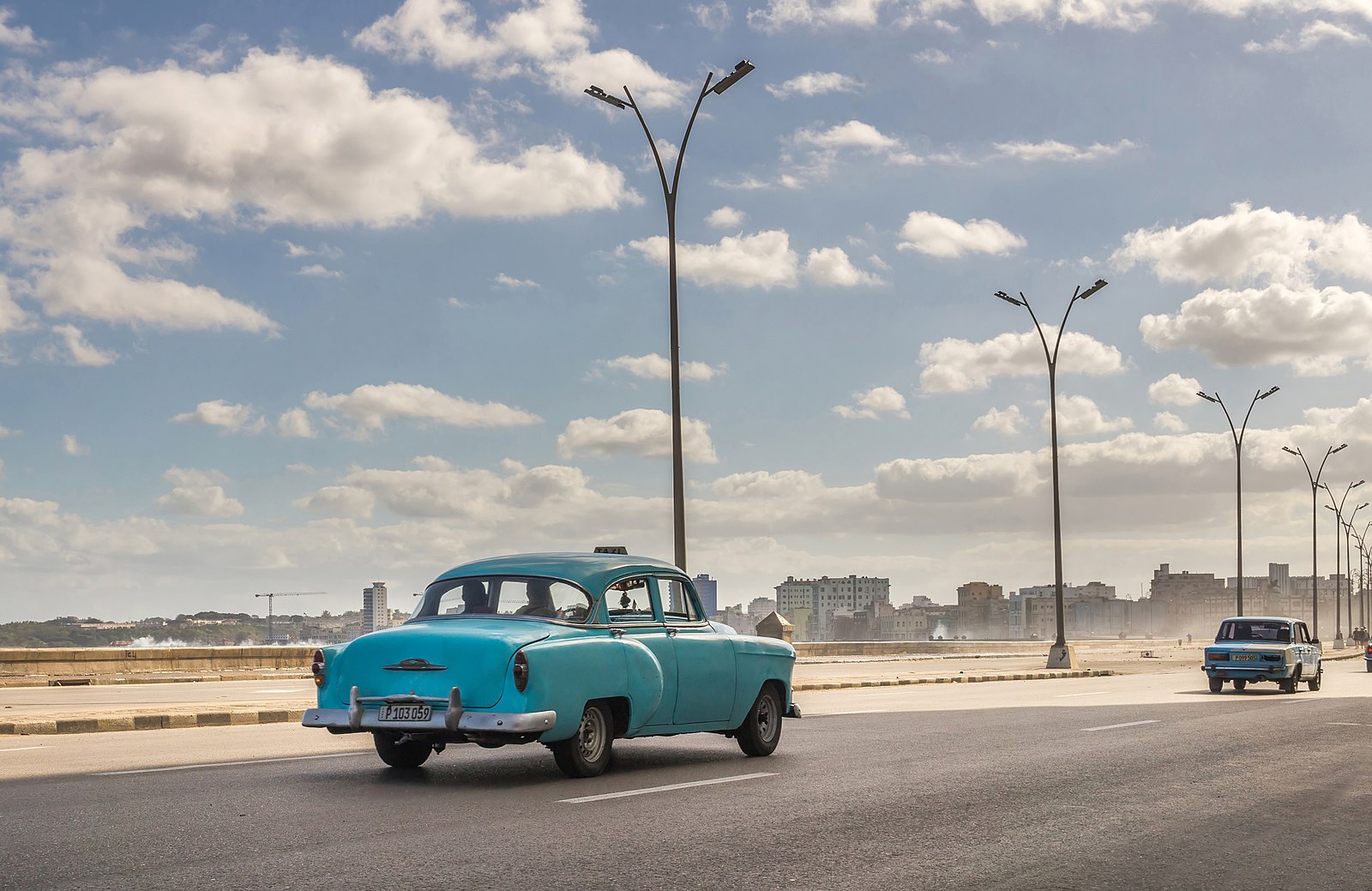 View of the Malecón in Havana, Cuba, in 2017. Photo courtesy of Ezarate via Wikimedia Commons.